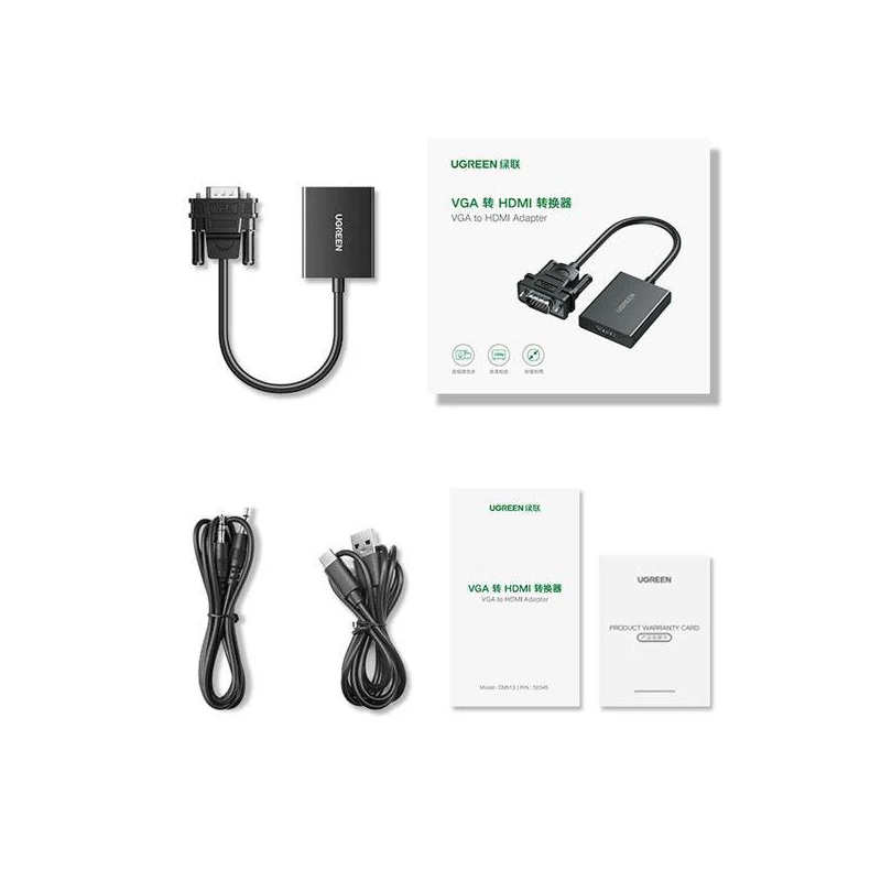 UGREEN VGA to HDMI Adapter - CM513 - 50945