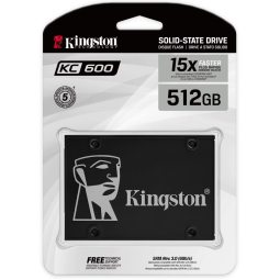 Kingston KC600 512GB SATA III Solid State Drive (SSD)