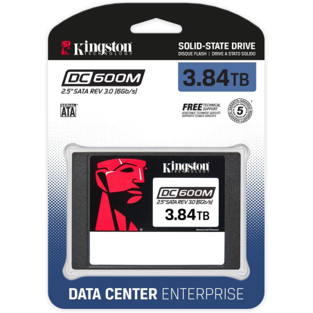 Kingston DC600M 3.84TB Enterprise-Class Enterprise-class For Data Center & Server 2.5" SATA SSD