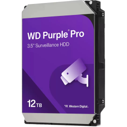 WD 12TB WD Purple Pro Surveillance Hard Drive 3.5" SATA 7200 RPM 512 MB Cache