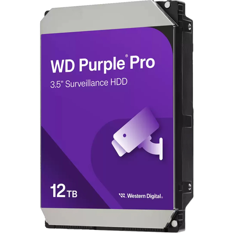 WD 12TB WD Purple Pro Surveillance Hard Drive 3.5" SATA 7200 RPM 512 MB Cache