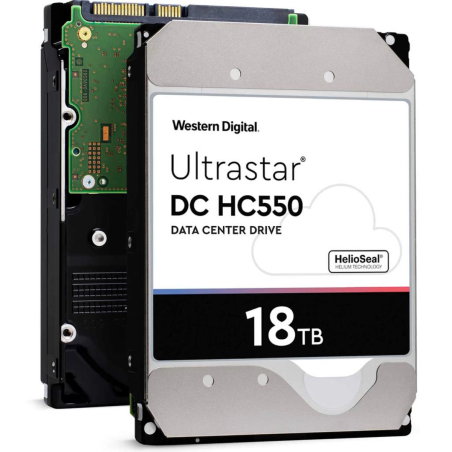 WD 18TB Ultrastar DC HC550 SATA HDD 7200 RPM Class SATA 6 Gb/s 512MB Cache 3.5"
