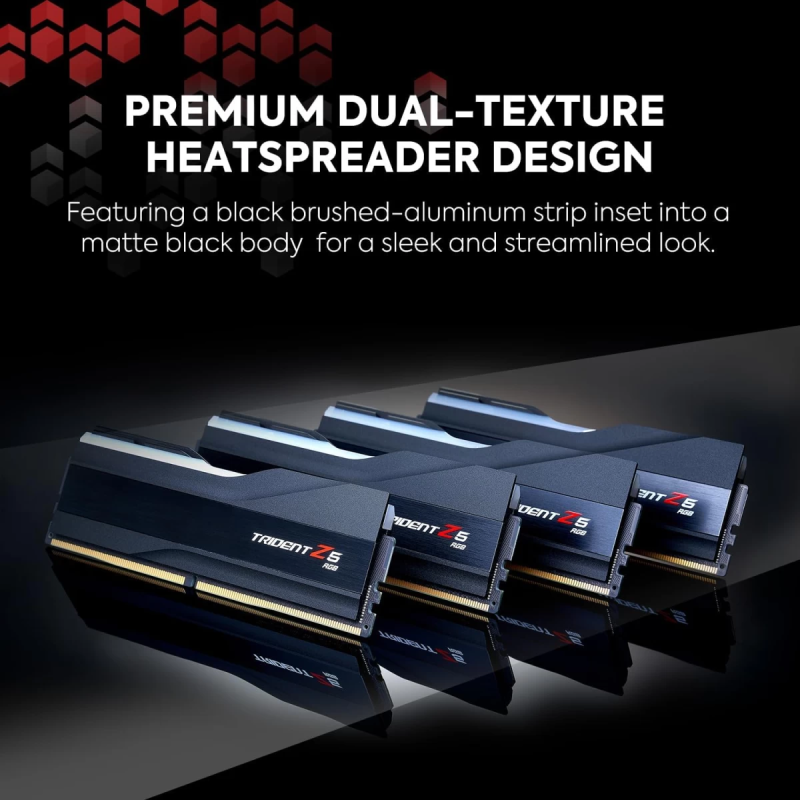 G.SKILL Trident Z5 RGB 32GB (2x16GB) DDR5 7200MHz Desktop Gaming Memory – High-Speed Dual Channel RAM, Black