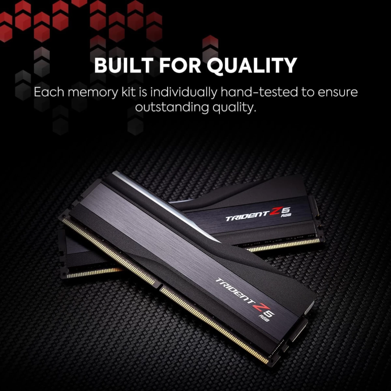 G.SKILL Trident Z5 RGB 32GB (2x16GB) DDR5 7200MHz Desktop Gaming Memory – High-Speed Dual Channel RAM, Black