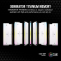 CORSAIR Dominator Titanium RGB 32GB (2x16GB) DDR5 6000MHz Desktop Memory – High-Performance RAM with Dynamic RGB Lighting, White