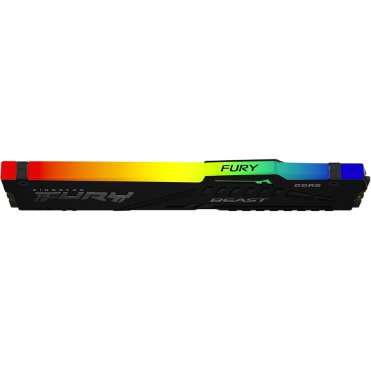 Kingston FURY Beast RGB 8GB DDR5 5600MHz Desktop Memory – Infrared Sync, Intel XMP 3.0, High Performance