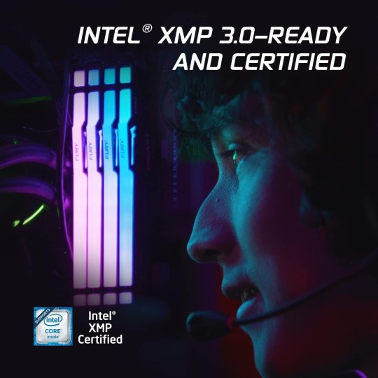 Kingston FURY Beast RGB 8GB DDR5 5600MHz Desktop Memory – Infrared Sync, Intel XMP 3.0, High Performance