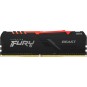 Kingston FURY Beast RGB 8GB DDR4 3733MHz Desktop Memory – High Performance, RGB Lighting, Reliable Overclocking RAM Module