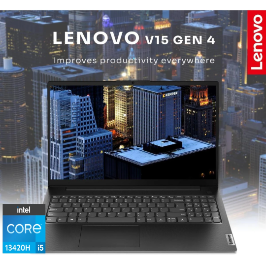 Lenovo V15 G5 (2025) Business Laptop – 13th Gen Intel Core i5-13420H 8-Core, High-Performance Processor, 15.6" Black