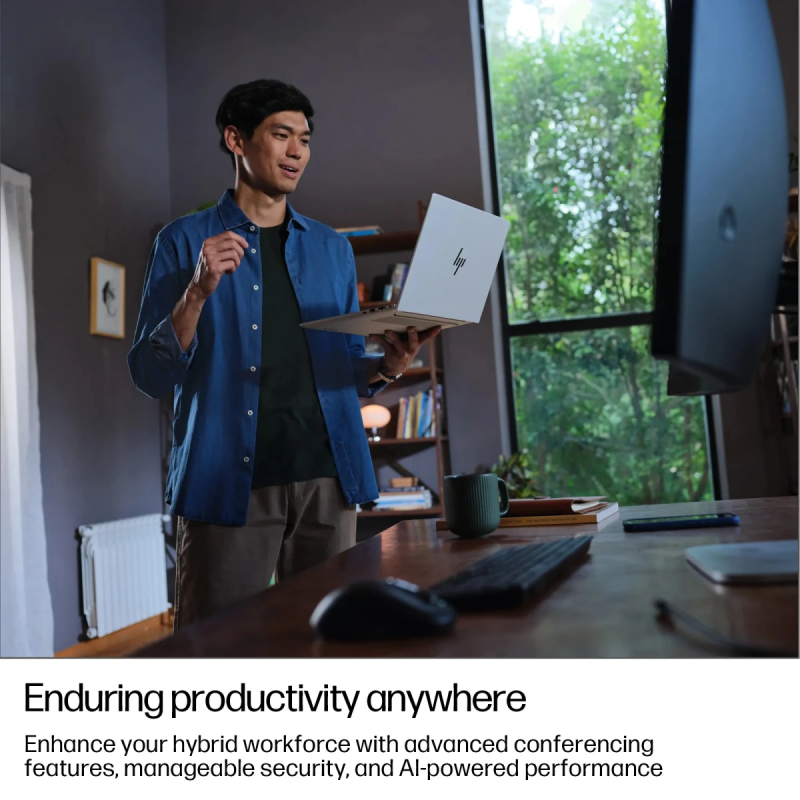 HP EliteBook 8 G1i 14 (2025) Intel Ultra 7 Gen II 255U 12-Core AI Laptop | Secure, Lightweight Business Notebook - Silver