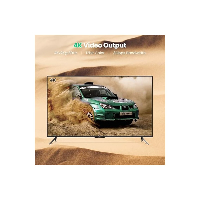 UGREEN DisplayPort to HDMI Female Converter 4K*2K 30Hz 25cm - MM137 - 40363