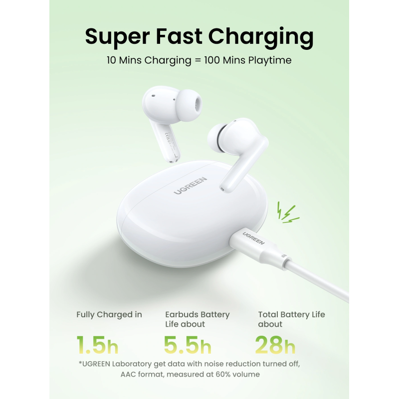 GREEN HiTune P3 True Wireless Earbuds with ANC | WS207 45110