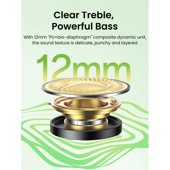 GREEN HiTune P3 True Wireless Earbuds with ANC | WS207 45110