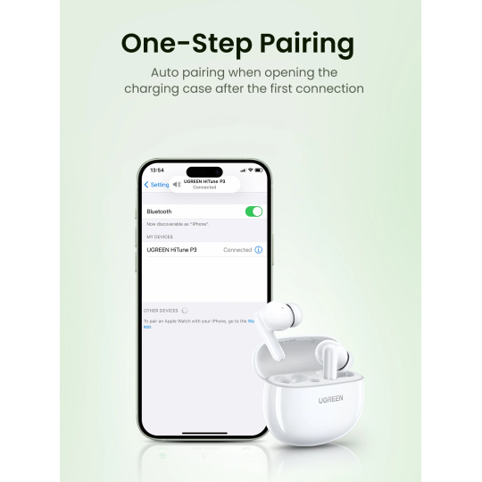 GREEN HiTune P3 True Wireless Earbuds with ANC | WS207 45110