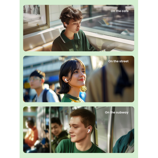 GREEN HiTune P3 True Wireless Earbuds with ANC | WS207 45110