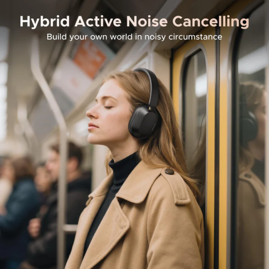 UGREEN HiTune Max5c Hybrid ANC Bluetooth Headphones | LDAC Hi-Res, 75H