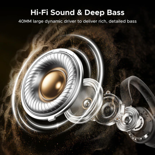 UGREEN HiTune Max5c Hybrid ANC Bluetooth Headphones | LDAC Hi-Res, 75H