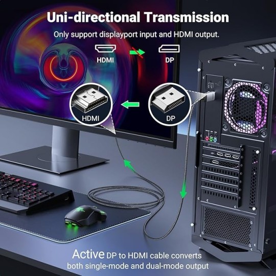 UGREEN DP Male To HDMI Male 4K Cable - DP119 - 15773