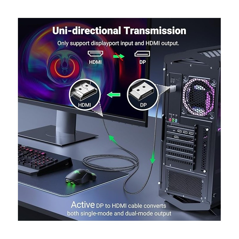 UGREEN DP Male To HDMI Male 4K Cable - DP119 - 15773