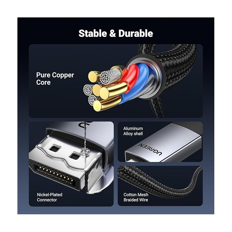 UGREEN DP Male To HDMI Male 4K Cable - DP119 - 15773