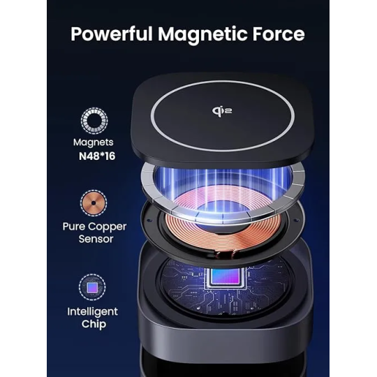 UGREEN 2-in-1 Magnetic Wireless Charger Stand W702 | iPhone 15W + AirPods 5W - W702 - 35316