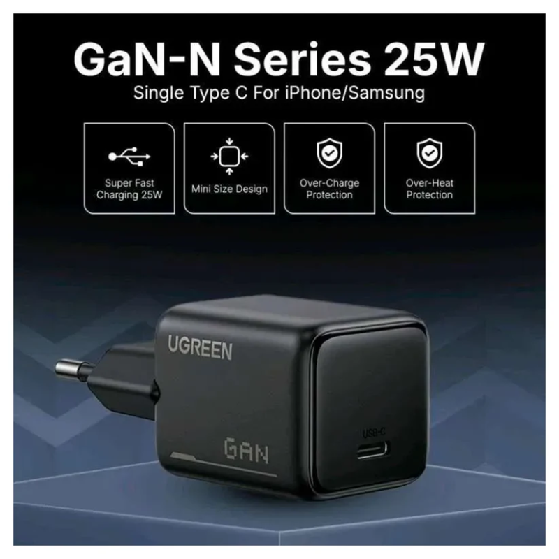 UGREEN 25W USB-C GaN Fast Charger Set EU X517 | 75103