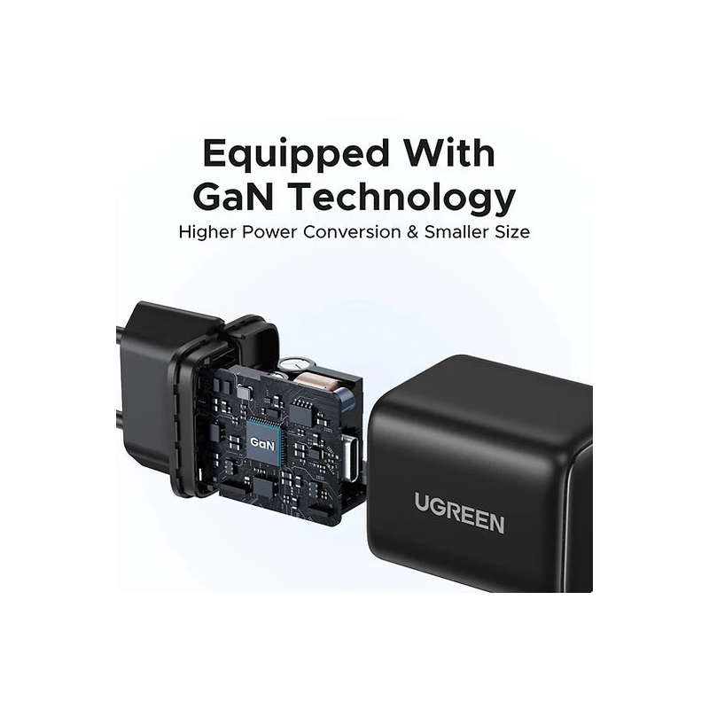 UGREEN 20W 2-Port GaN Fast Charger EU | USB-C & USB-A Fast Charging | X514 | 65737
