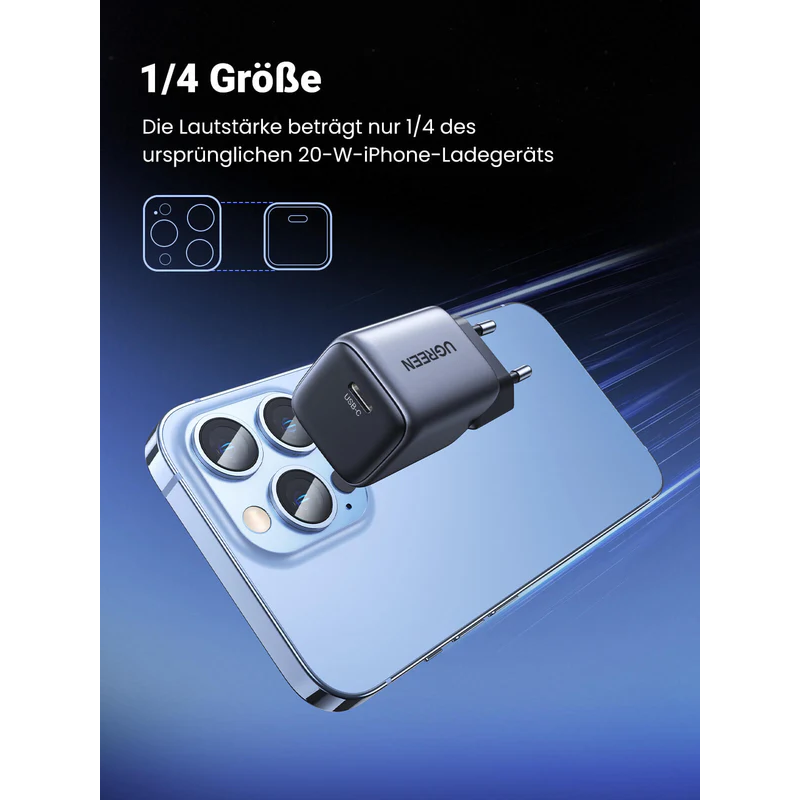 UGREEN Nexode Mini 20W PD GaN Tech  Charger EU - CD318 - 90664