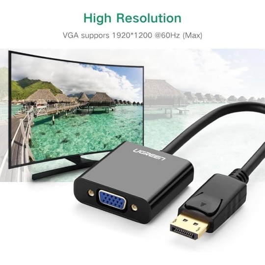 UGREEN DP Male to VGA Female Converter (Black) - DP109 - 20415