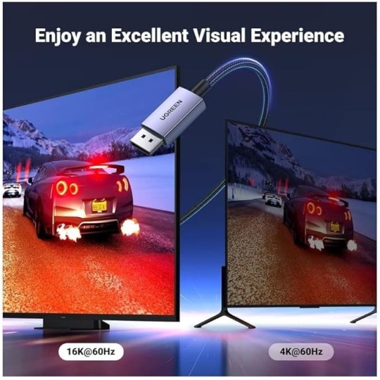 UGREEN DP 8K 2.1 Male To Male Cable  - DP118 - 15383