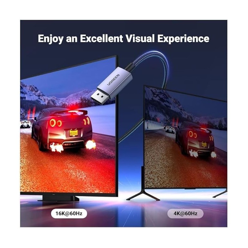 UGREEN DP 8K 2.1 Male To Male Cable  - DP118 - 15383