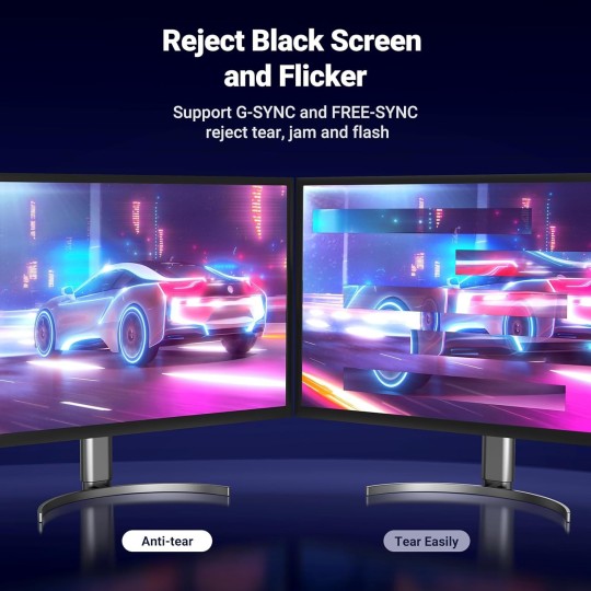 UGREEN DP Male to Male DP1.4 8K Round Cable ABS Shell Braid (Black) - DP114 - 80390