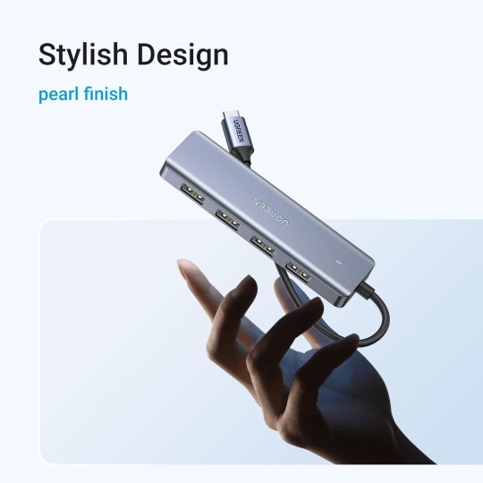 UGREEN USB-C To 4-Port USB 3.0 Hub up to 5Gpbs Hub with USB-C Power Supply - CM219 - 70336