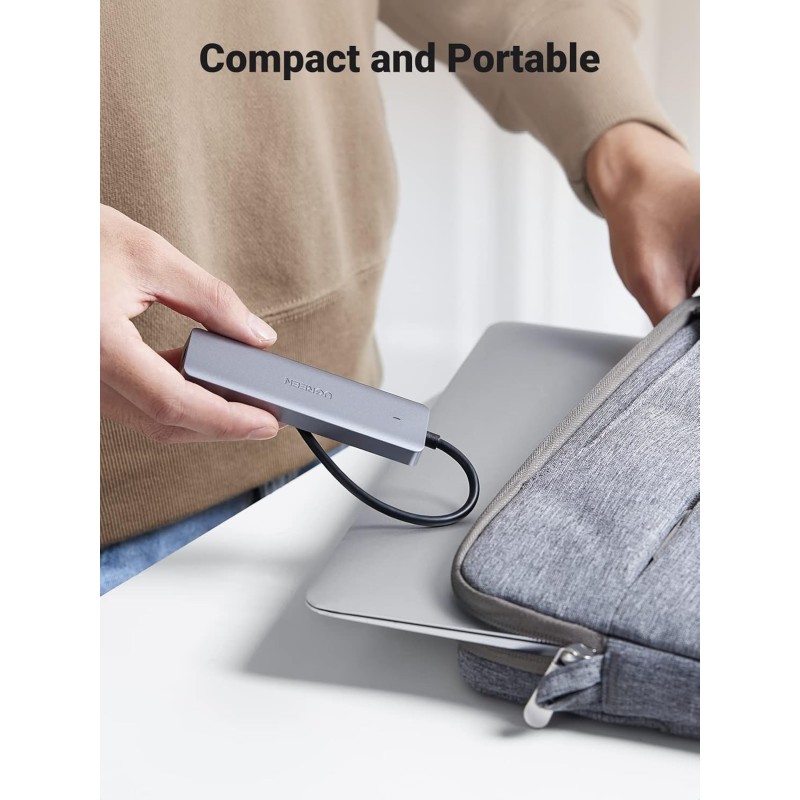 UGREEN USB-C To 4-Port USB 3.0 Hub up to 5Gpbs Hub with USB-C Power Supply - CM219 - 70336