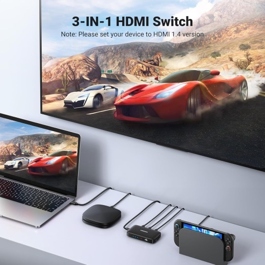 UGREEN HDMI Switcher 3 In 1 Out  4K@30HZ - CM332 - 80125