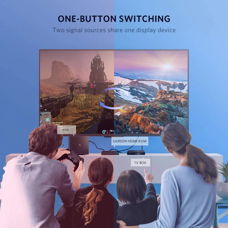 UGREEN HDMI Switch Box 2 In 1 Out KVM Switching - CM200 - 50744