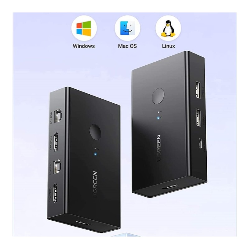 UGREEN HDMI 2 In 1 Out KVM Switch - CM571 - 90478