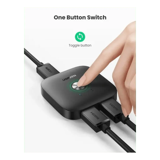 UGREEN HDMI Switcher 2 In 1 Out  4Kx2K@60HZ - CM333 - 80126