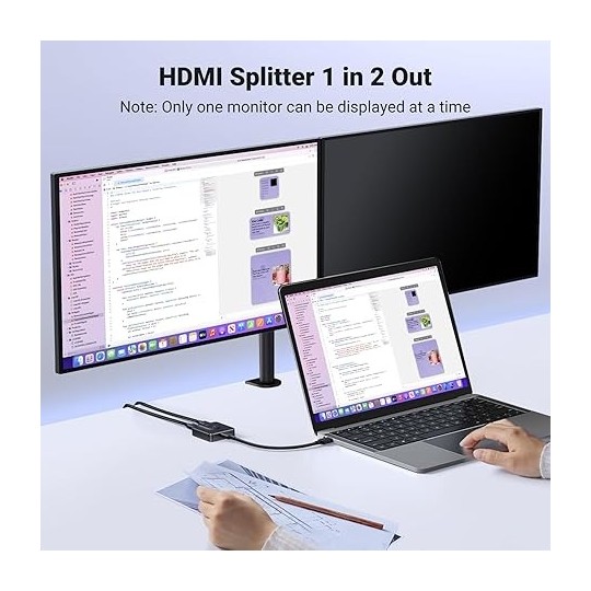 UGREEN 2 In 1 Out HDMI Switcher 4K@60Hz - CM217 - 50966