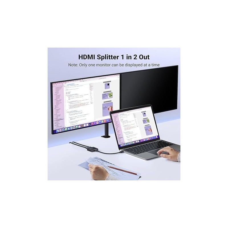 UGREEN 2 In 1 Out HDMI Switcher 4K@60Hz - CM217 - 50966