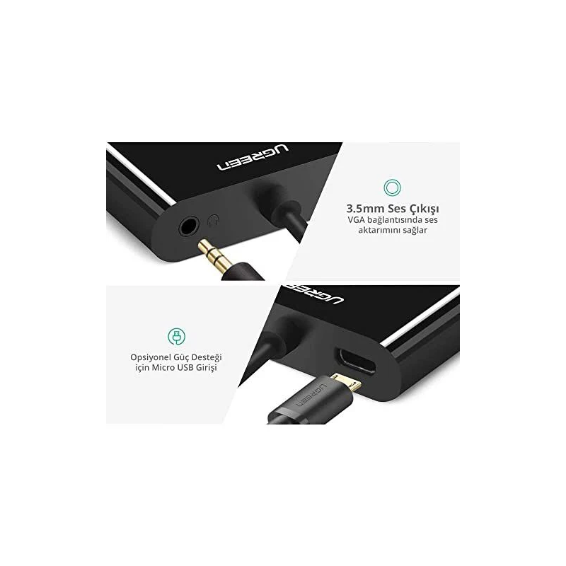 UGREEN HDMI to VGA + HDMI Converter - CM101 - 40744