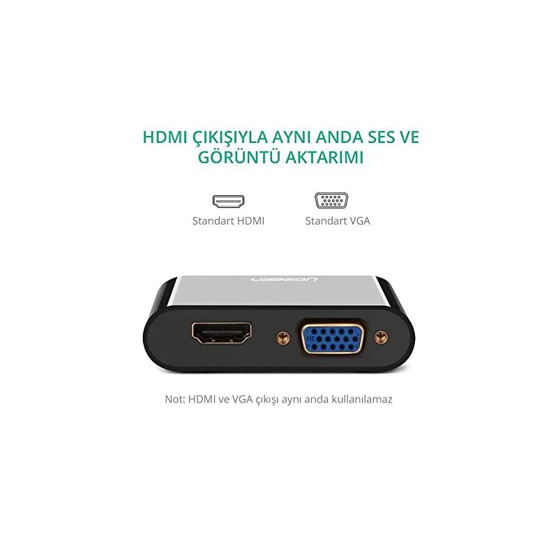 UGREEN HDMI to VGA + HDMI Converter - CM101 - 40744