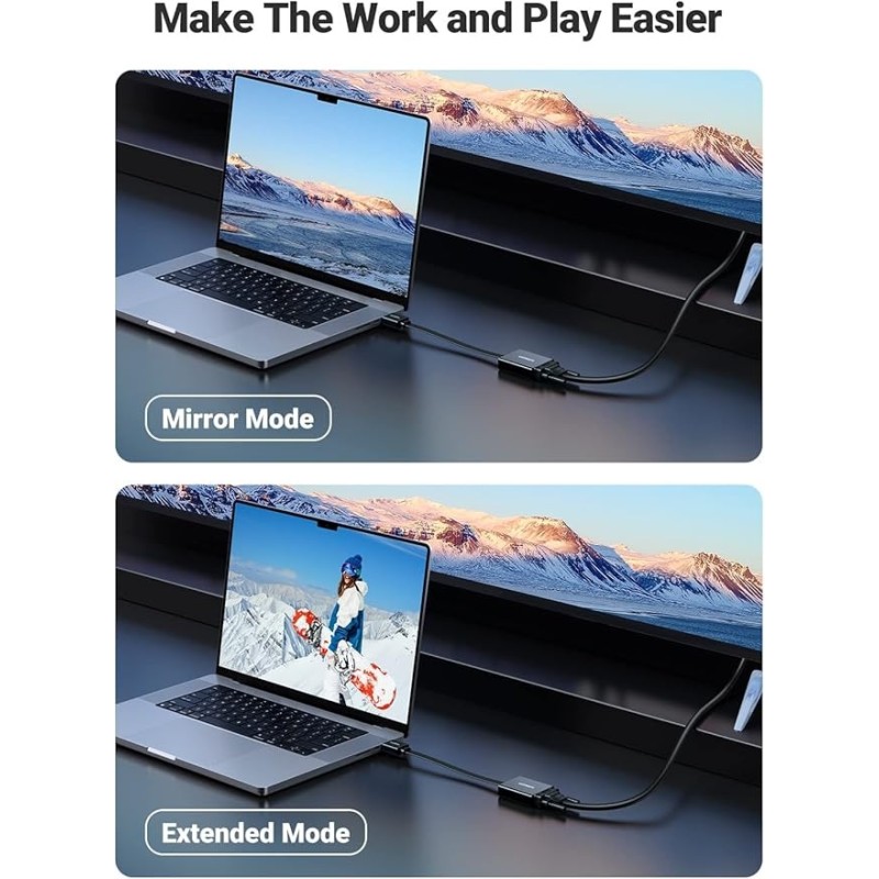 UGREEN HDMI to VGA Converter with Audio (Black) - MM102 - 40233