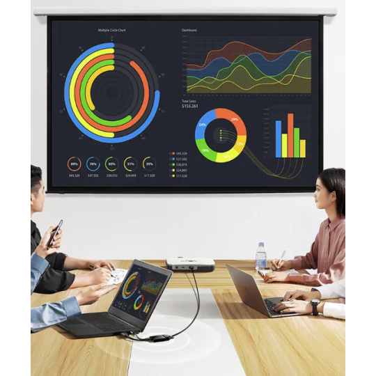UGREEN HDMI to VGA Adapter With Power Ports Type C (15CM ) (ABS Case+ Enviromental  Jacket) - CM611 - 90813