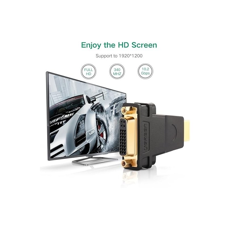 UGREEN HDMI Male to DVI (24+5) Female Adapter - 20123
