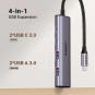 UGREEN USB-C to 2-Port USB-A + 2-Port USB-C Hub Up to 5Gpbs Without Power Port - CM473 - 15395