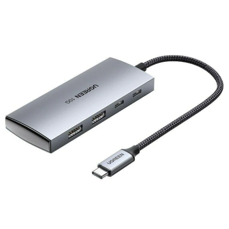 UGREEN USB-C to 2× USB-A 3.2+2×USB-C Adapter Hub Up to 10Gpbs - CM480 - 30758