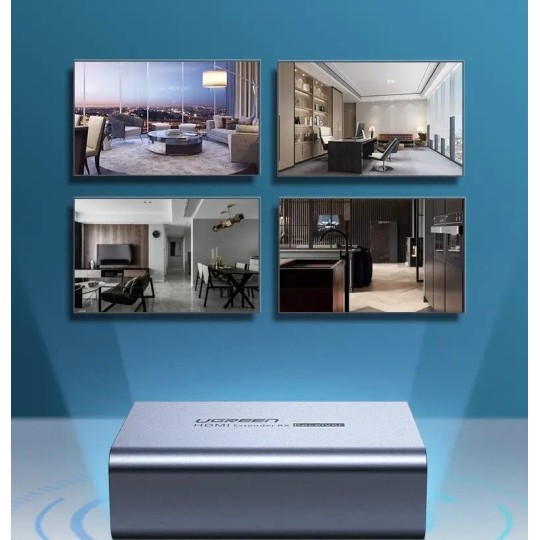 UGREEN HDMI Extender 50m Over a Single Cat5e/6 （Transmitter*1+Receiver*1) - CM609 - 90811EU