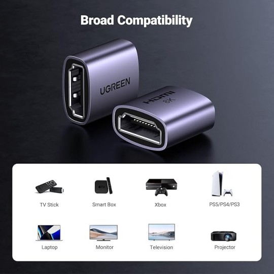 UGREEN HDMI 8K Female to Female Adapter  1pcs - HD159 - 90592