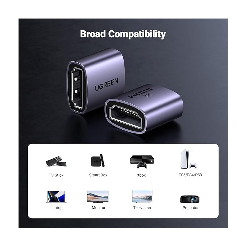 UGREEN HDMI 8K Female to Female Adapter  1pcs - HD159 - 90592